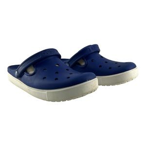 Crocs Citilane Unisex Slip On Clog Sandals Blue White Womens 9 Mens 7 Pre Owned